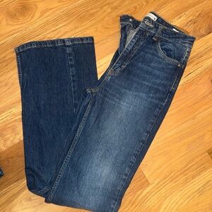 Zara Blue Straight Jeans with Natural Fading